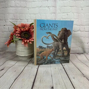 vintage children's Giants from the past book national geographic society 1983